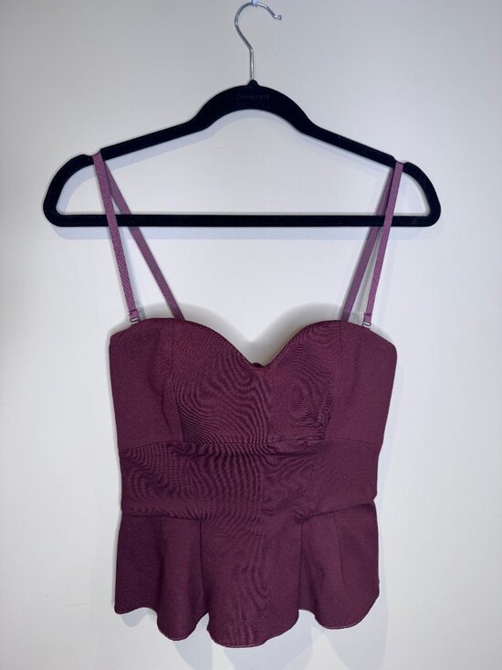 Babaton Tops - Babaton (Aritzia) | 'Graeme' Bustier Corset Strapless Peplum Top | Size 6